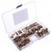 Suleve M6BN1 140Pcs M6 Knurled Brass Round Female Thread Knurled Nuts Round Insert Embedment Nut Assortment Set