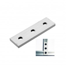 Machifit Aluminum Alloy 3 Hole Joining Strip Plate for CNC Router 2020 V  Slot T  Slot Aluminum Extrusions Profiles