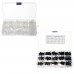 Suleve MXNP3 480pcs White Black M2 M2 5 M3 Nylon Plastic Phillips Screw Round Head Hex Nut Assortment Kits