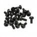 Suleve M3NP1 50Pcs M3 Nylon Screw Bolt Black Round Phillips Screw Nut Nylon PCB Standoff Assortment 5  25mm