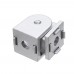 Machifit Movable Hinge Industrial Aluminum Extrusions Fittings Arbitrary Angle Connector for 2020 Aluminum Profiles