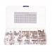 Suleve MXBN3 250pcs M2 M3 M4 Metric Threaded Brass Knurl Round Insert Nut Assortment Set